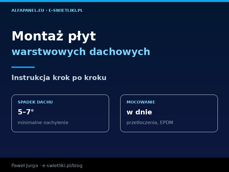 Jak montować płyty warstwowe dachowe? Instrukcja montażu