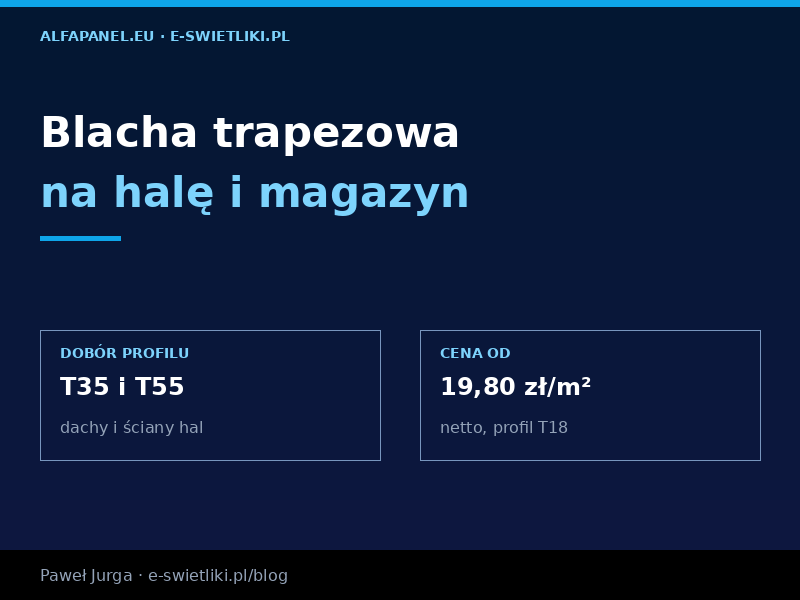 Blacha trapezowa na magazyn i halę – jak dobrać profil?